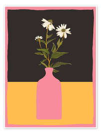 Obraz Daisies in Pink Vase - ThingDesign
