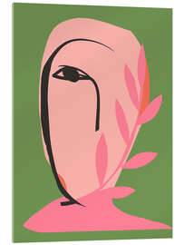 Cuadro de metacrilato Abstract Botanical Face - ThingDesign