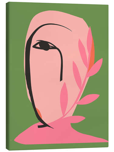 Obraz na płótnie Abstract Botanical Face