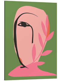 Magnettafel Abstraktes botanisches Gesicht