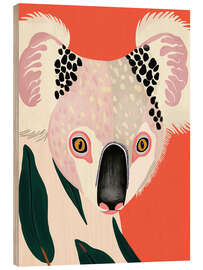 Obraz na drewnie Koala Portrait - Artsy Sesta