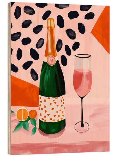 Tableau en bois Champagne
