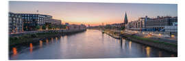 Akrylbillede Bremen skyline at sunset - Jan Christopher Becke