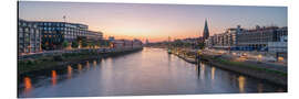 Obraz na aluminium Bremen skyline at sunset - Jan Christopher Becke