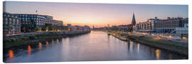 Leinwandbild Bremen Skyline bei Sonnenuntergang - Jan Christopher Becke