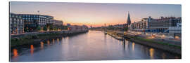 Gallery Print Bremen Skyline bei Sonnenuntergang