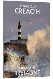 Magnettafel Creac'h Leuchtturm, Bretagne, Frankreich