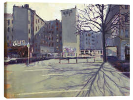 Lienzo Study of the winter sun in Berlin - Eduard Warkentin