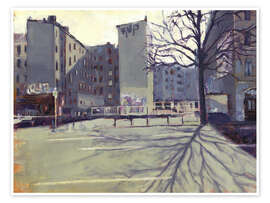Veggbilde Study of the winter sun in Berlin - Eduard Warkentin