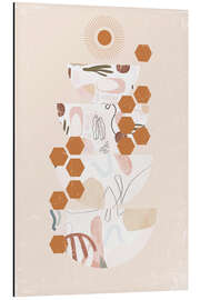 Alubild Boho Harmony - Abstrakte Keramikformen - Dani Jay Designs