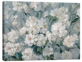 Canvas print Moody Summer White Flower - TAlex