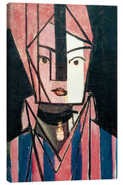 Obraz na płótnie White and pink head, 1914 - Henri Matisse