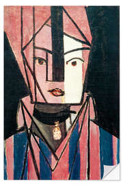 Wandsticker Weißer und Rosa Kopf, 1914 - Henri Matisse