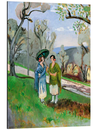 Aluminium print Conversation under Olive Trees