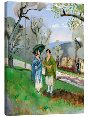 Stampa su tela Conversation under Olive Trees