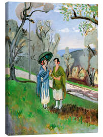 Stampa su tela Conversation under Olive Trees - Henri Matisse