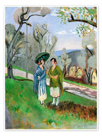 Poster Conversation under Olive Trees - Henri Matisse