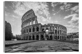 Wood print The Colosseum at sunrise, Rome, Italy