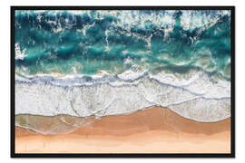 Gerahmter Kunstdruck Strand und Meer, Gold Coast, Australien