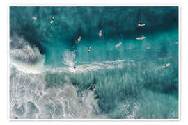 Wall print Surfers in the ocean, Australia - Matteo Colombo