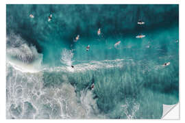 Wandsticker Surfer im Ozean, Australien