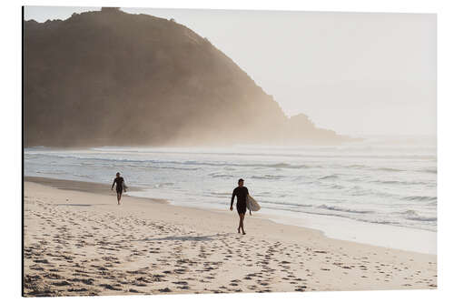 Alubild Surfer am Strand, Australien