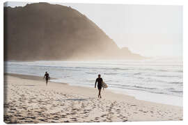 Canvas print Surfers at the beach, Australia - Matteo Colombo