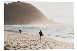 Hartschaumbild Surfer am Strand, Australien