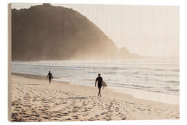 Cuadro de madera Surfers at the beach, Australia - Matteo Colombo