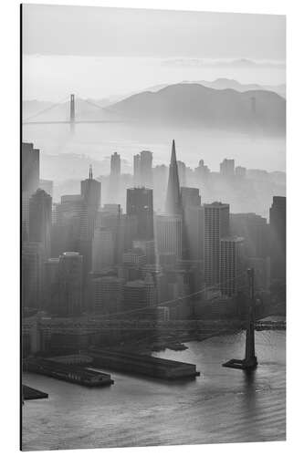 Cuadro de aluminio San Francisco skyline, California