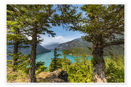 Wall print Diablo Lake, North-Cascades-Nationalpark, Washington - Melanie Viola