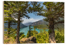 Holzbild Diablo Lake, North-Cascades-Nationalpark, Washington - Melanie Viola