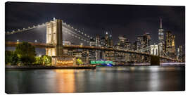 Canvas print Brooklyn Bridge and Manhattan Skyline - Melanie Viola