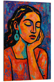 Alubild Farbenfrohe Meditation