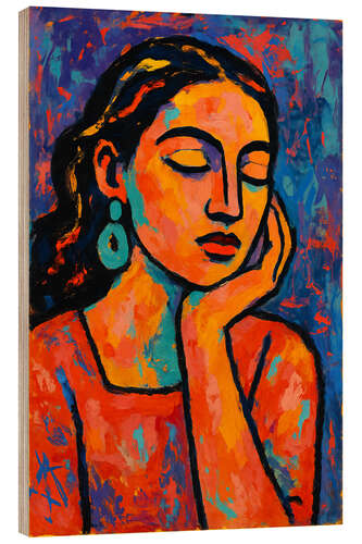 Obraz na drewnie Colourful Meditation