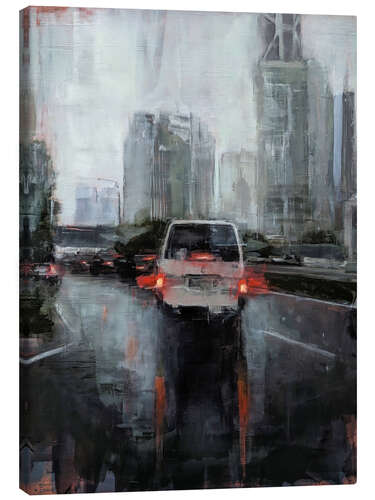 Canvas print Kuala Lumpur, traveling in a tropical storm
