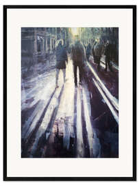 Framed art print Sunset on an autumn day in Berlin - Eduard Warkentin