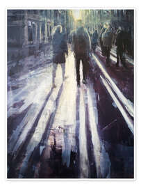Poster Sunset on an autumn day in Berlin - Eduard Warkentin