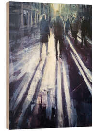 Quadro de madeira Sunset on an autumn day in Berlin - Eduard Warkentin
