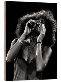 Holzbild Whitney Houston in Basel