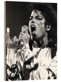 Holzbild Michael Jackson, European Tour 88