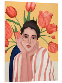 Hartschaumbild She is the Spring