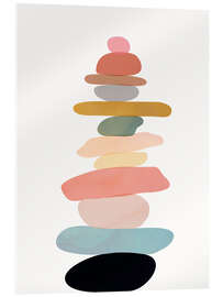 Akryylilasitaulu Balancing Stones - Branka Kodžoman