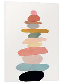 Hartschaumbild Balancing Stones