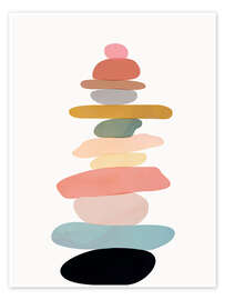 Wandbild Balancing Stones - Branka Kodžoman