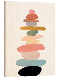 Obraz na drewnie Balancing Stones - Branka Kodžoman