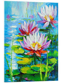 Tableau en verre acrylique Water Lilies - Olha Darchuk