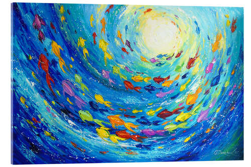 Acrylic print Sea cycle to the light
