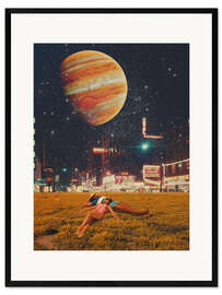 Gerahmter Kunstdruck A Postcard from year 2349