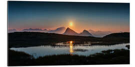 Gallery Print Mondaufgang in den Bergen bei Portlerhorn